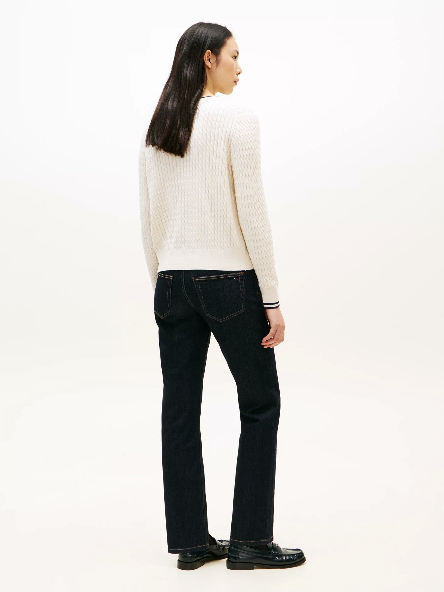 Свитер TOMMY HILFIGER, размер S, , белый — фото 1