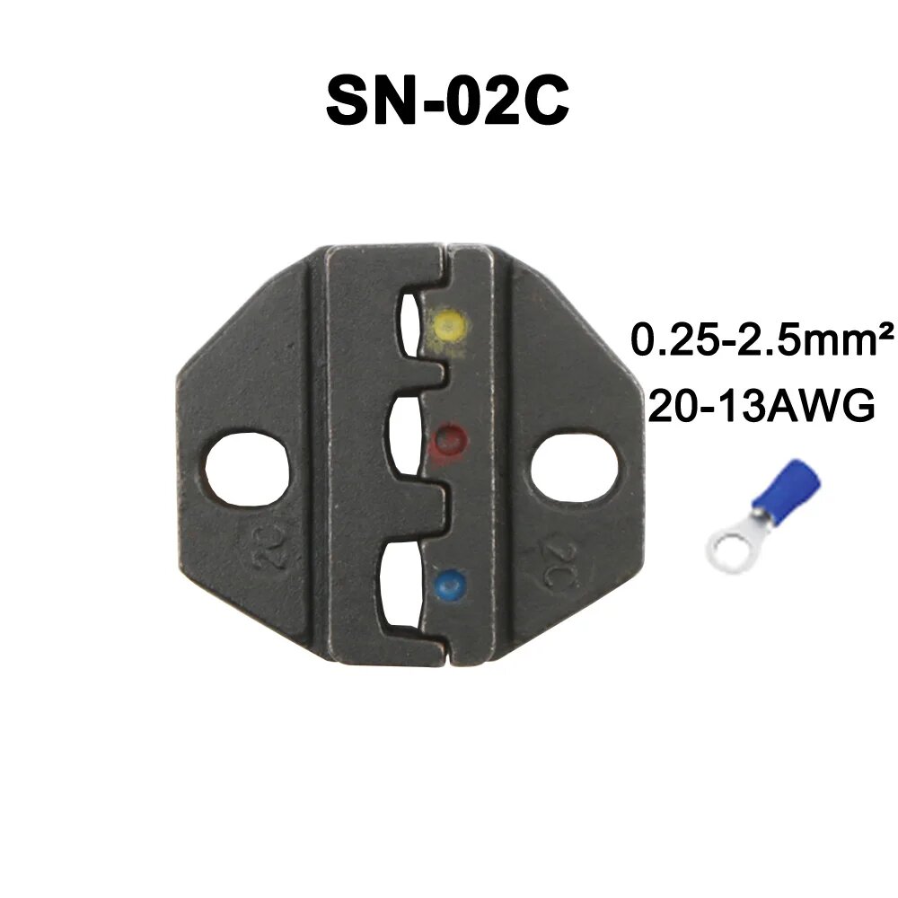 Челюсти для обжима клемм SN-02C 0.25-2.5mm²