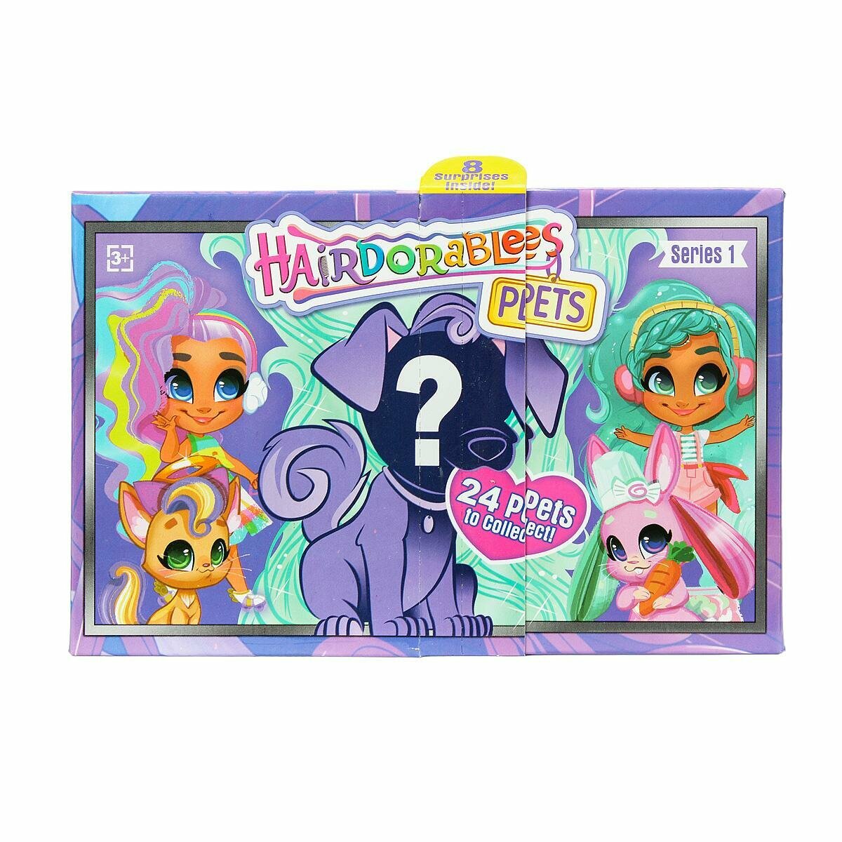 Игрушка питомец 'Hairdorables Pets' с аксессуарами, розово-зеленый, пластик