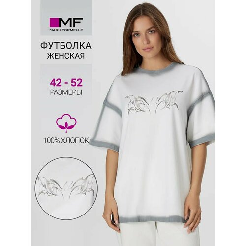 фото Футболка mark formelle для женщин, размер 164/170-100-106, белый