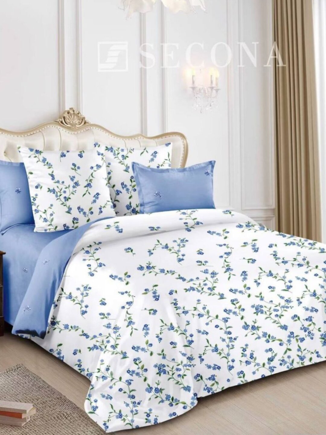 Элегантный двуспальный комплект постельного белья "Super Satin" 240×240 в стиле High Tech