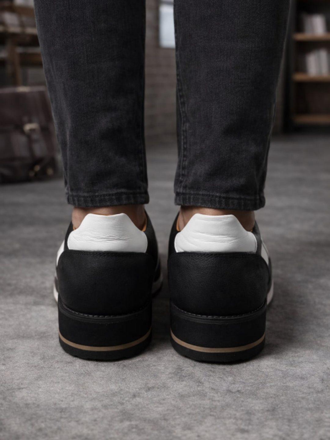 Кроссовки  009, размер 42, black - white — фото 1