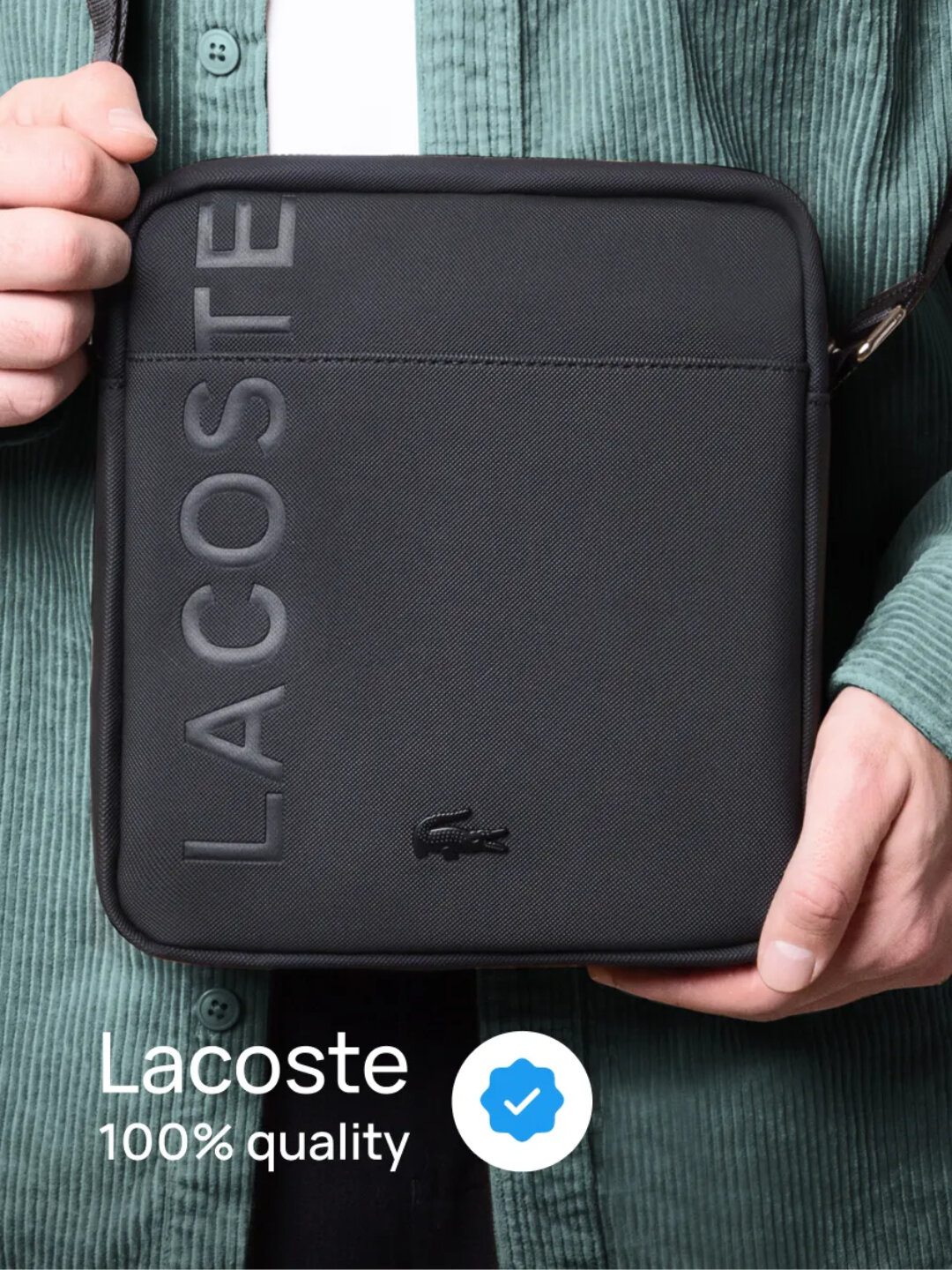 Сумка мессенджер  Мужская кожаная сумка через плечо Crazy Horse