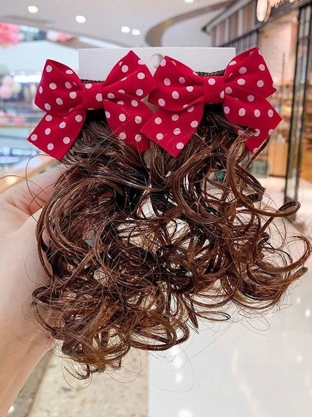 Заколки с накладными кудрявыми волосами для девочек, 2 шт, аксессуар для причесок