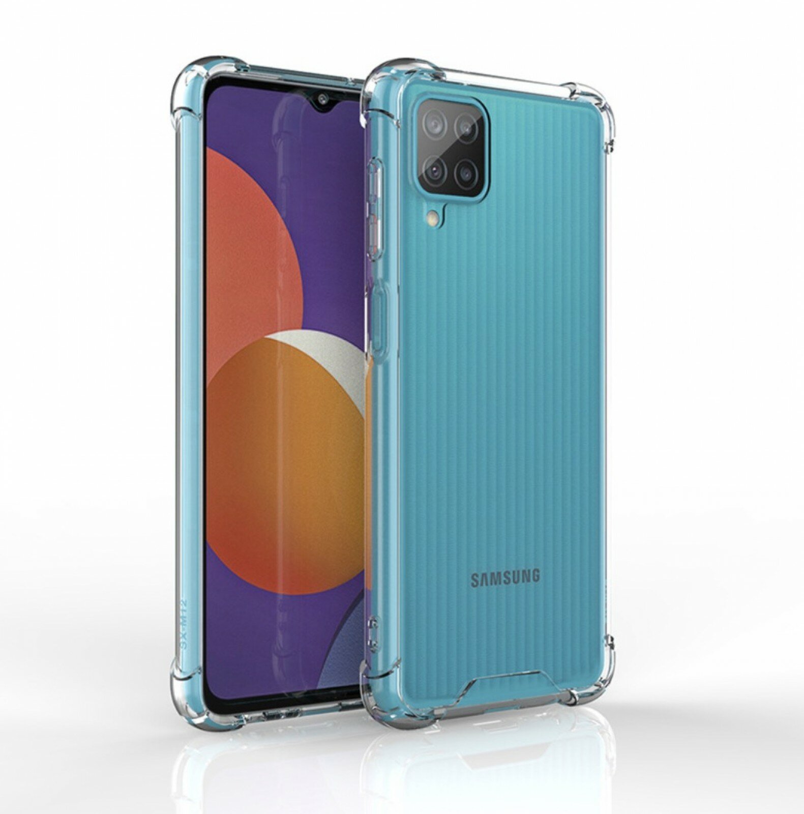 Чехол MyPads Tocco для Samsung Galaxy M12 SM-M127F (2021) с противоударной защитой углов прозрачный