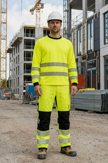 Изображение товара Футболка юнионворквеар Хай-Вис (UNIONWORKWEAR Hi-Vis) длинный рукав рабочая сигнальная спецодежда