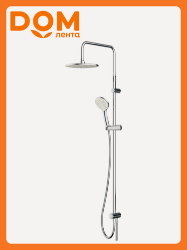 Изображение товара Душевая система AM.PM "Gem", верхний душ и ручная лейка, гибкая подводка