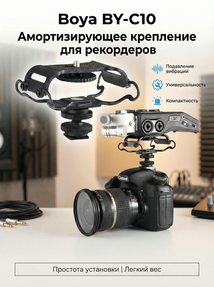Boya BY-C10 Амортизирующее крепление для рекордеров