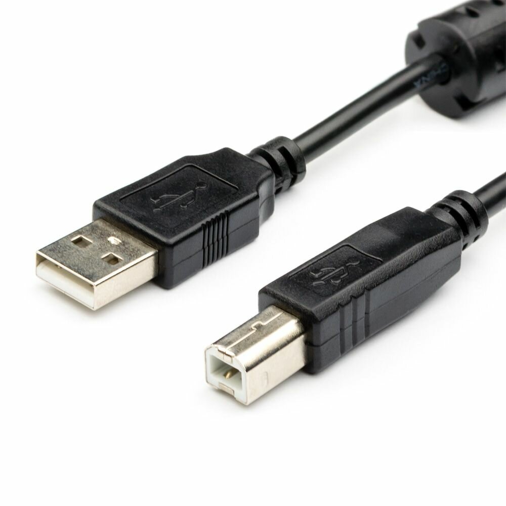 Кабель с фильтром для подключения принтера, МФУ, оргтехники, USB 2.0 , 3 метра