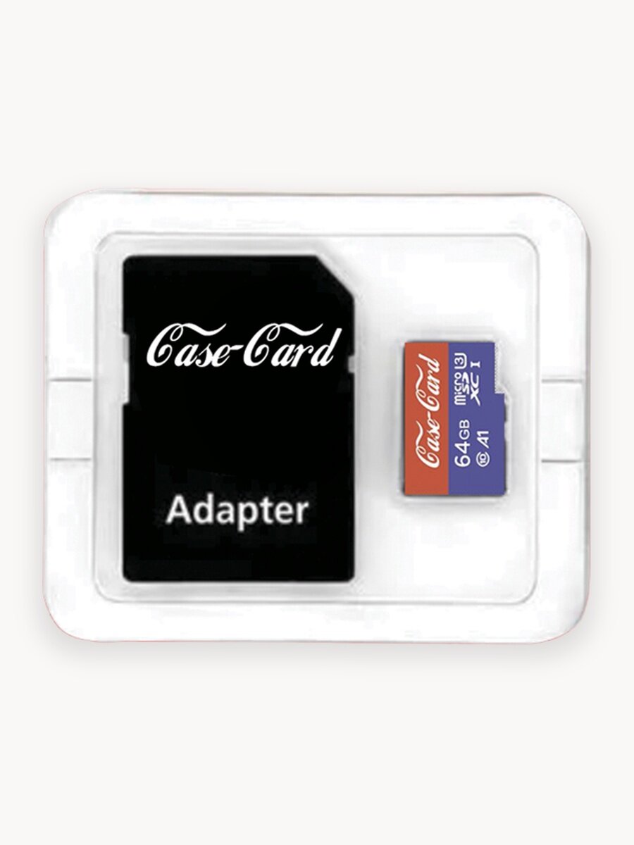 Карта памяти для фотоаппарата Panasonic / флешка Case Card подходит для Панасоник 64 гб 10 U3 V30 Ultra HD