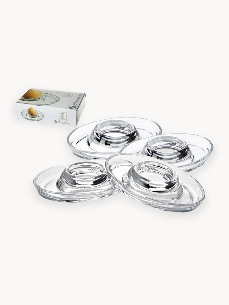 Подставки для яиц Pasabahce "Basic", 4 шт, 12 см, прозрачные, стекло