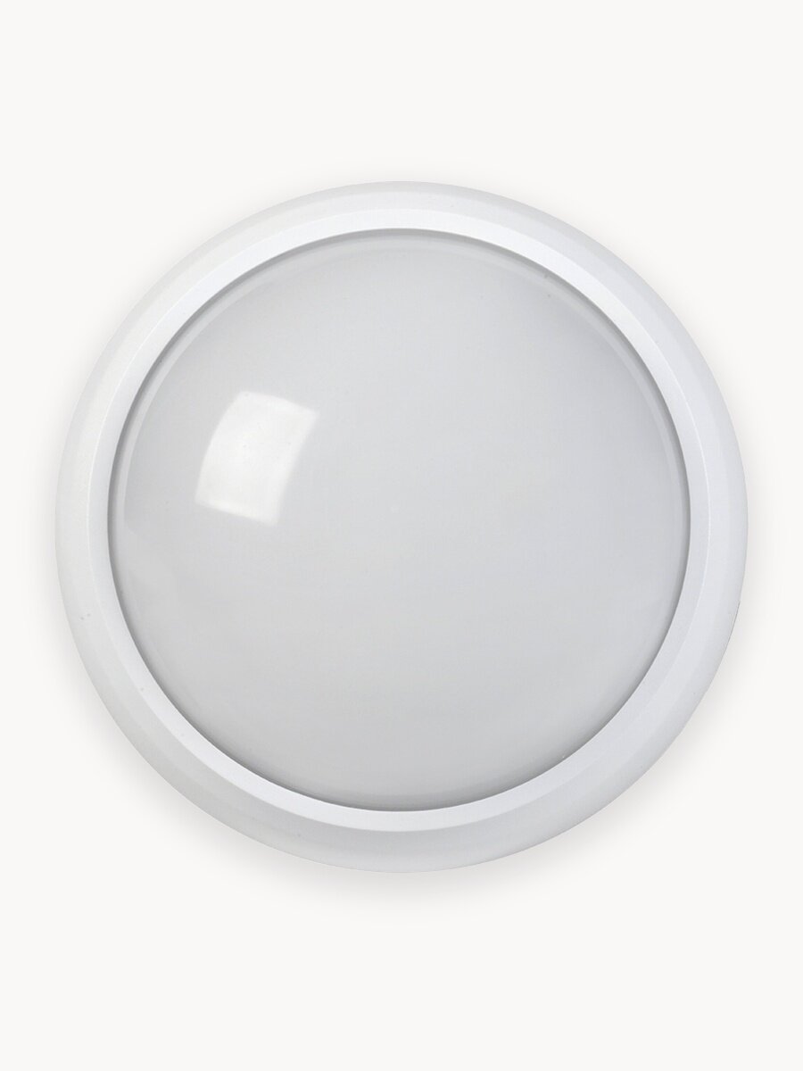 Светильник светодиодный IEK ДПО 5030, 12Вт, 4000K, IP65, круг, белый, настенно-потолочный