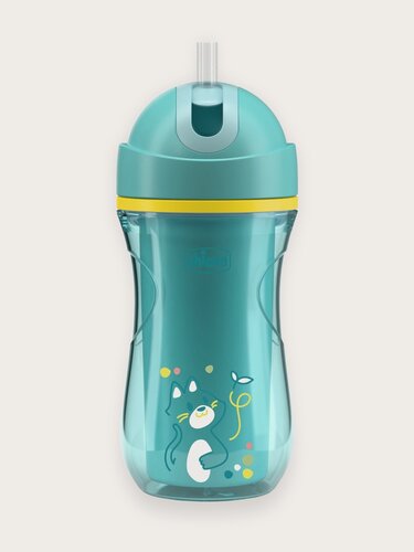 Изображение товара Поильник непроливайка детский Chicco Sport Cup от 14 месяцев 266 мл голубой