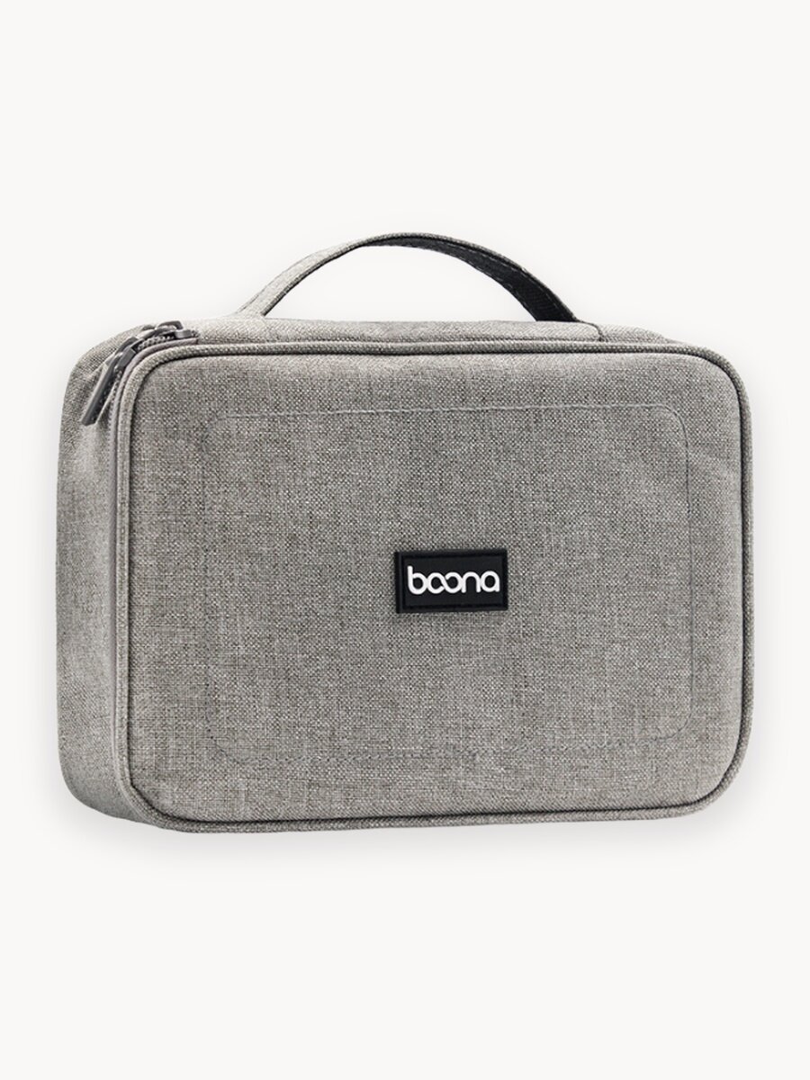 Органайзер дорожный для проводов, зарядных устройств, аксессуаров BAONA23см x 16см x 6см, серый