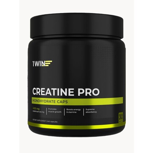 Креатин Моногидрат PRO в Капсулах, 240 шт, спортивное питание аминокислоты, для набора массы тела