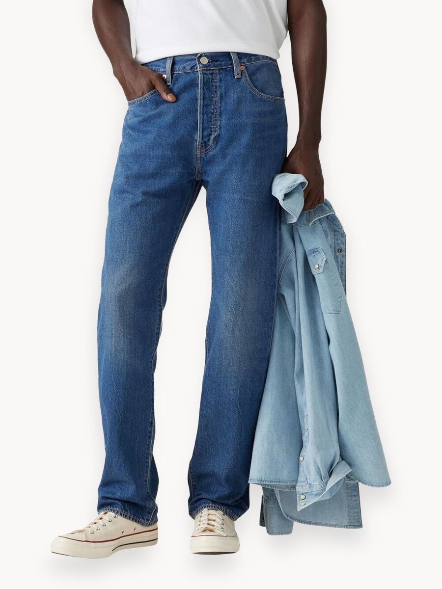 Джинсы Levi's 501® Original Fit, размер 36/34 JEAN, синий