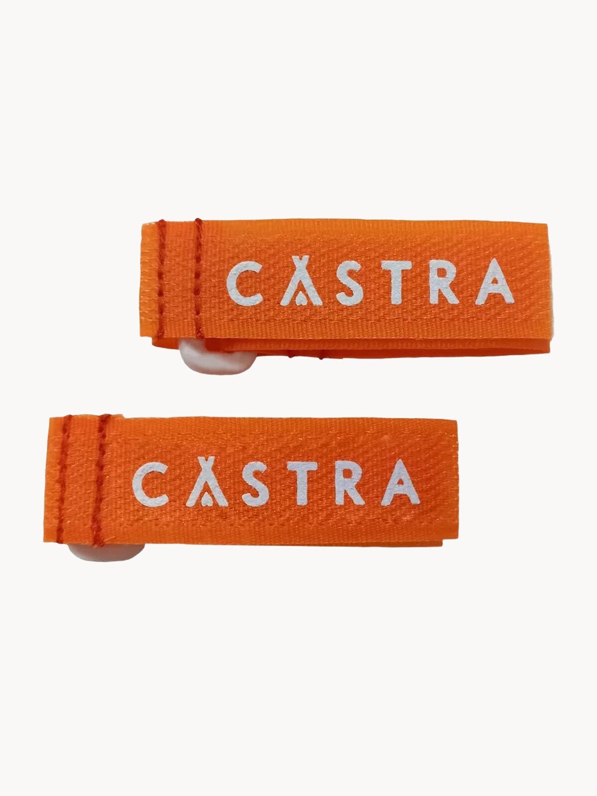 Связки для лыж CASTRA, для беговых, 20мм, на липучке, оранжевые, 2 шт.