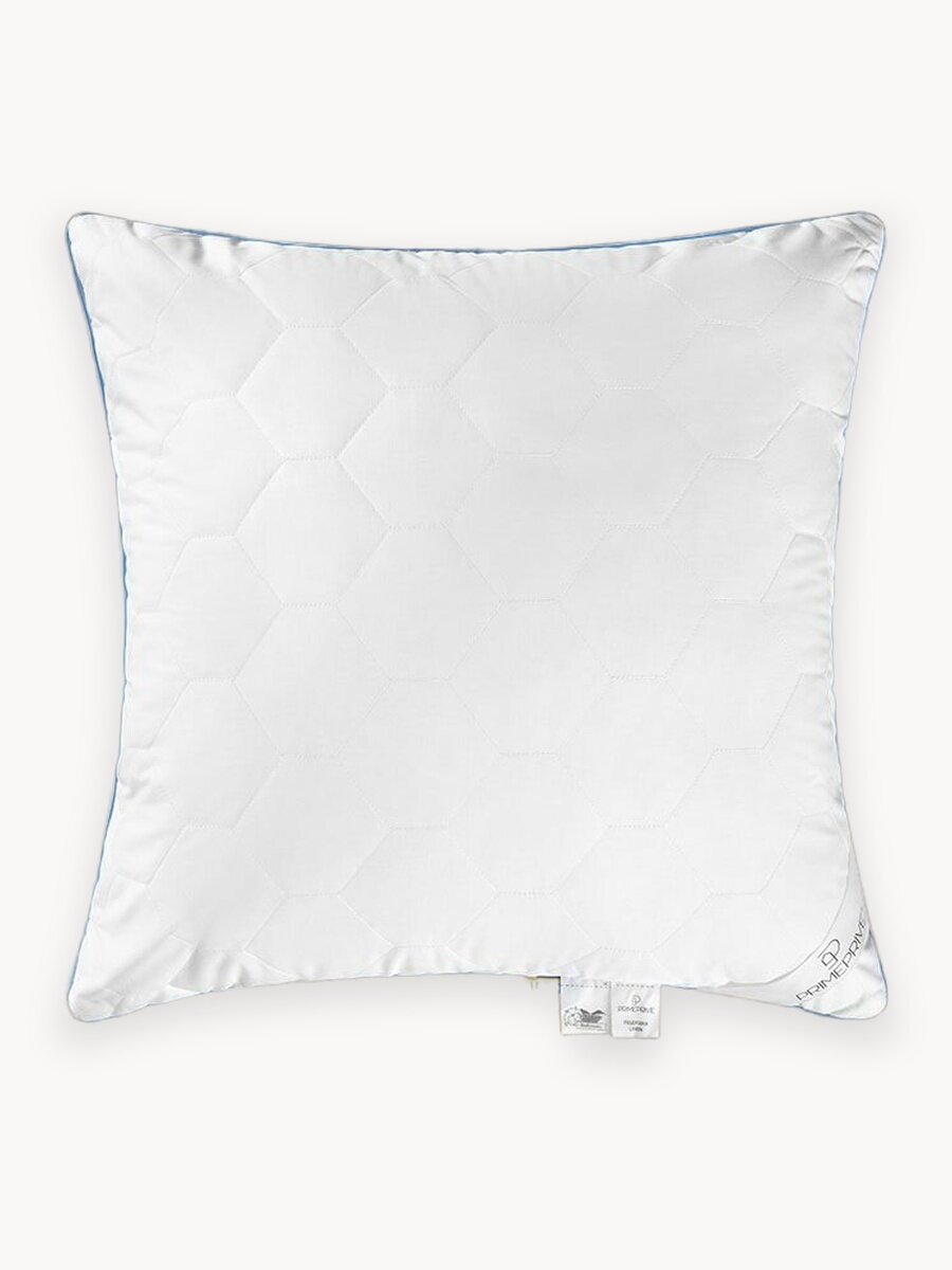 PRIME PRIVE Подушка для сна 70х70 "Linen" стеганая, льняное волокно, микроволокно "Climalast"