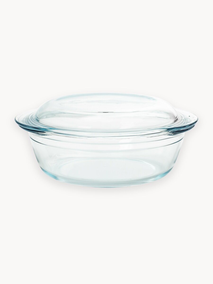 Стеклянная кастрюля Pyrex ESSENTIALS 3.2 л 23 см круглая с крышкой