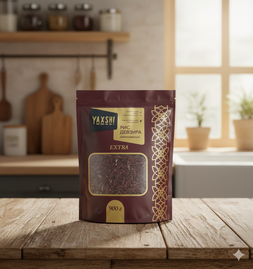 Рис "Девзира" от YAXSH! , длиннозерный, высший сорт, Узбекистан