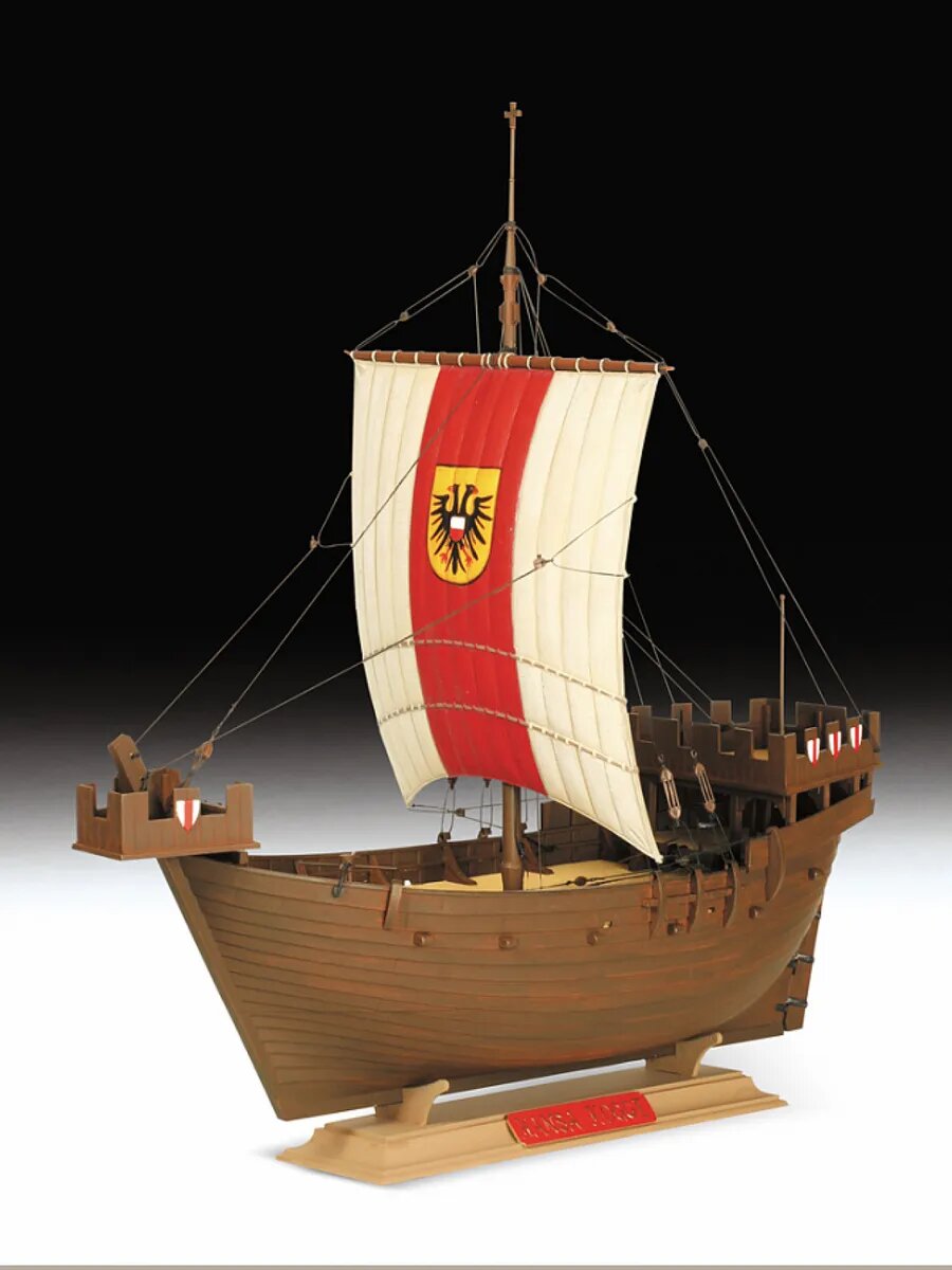 Сборная модель корабль Ганзейский когг — фото 1