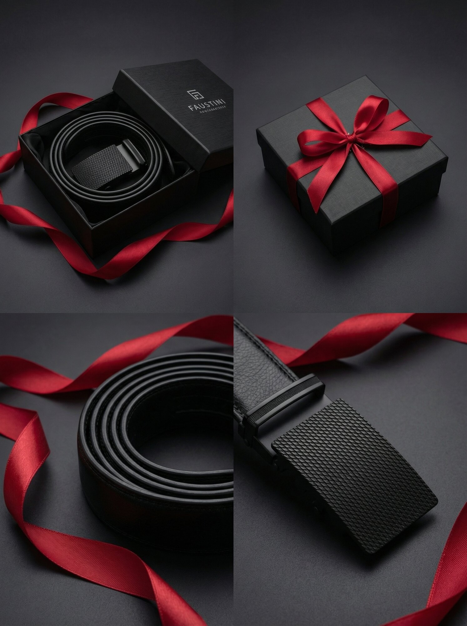 Ремень FAUSTINI для мужчин и женщин, размер 120, черный — фото 1