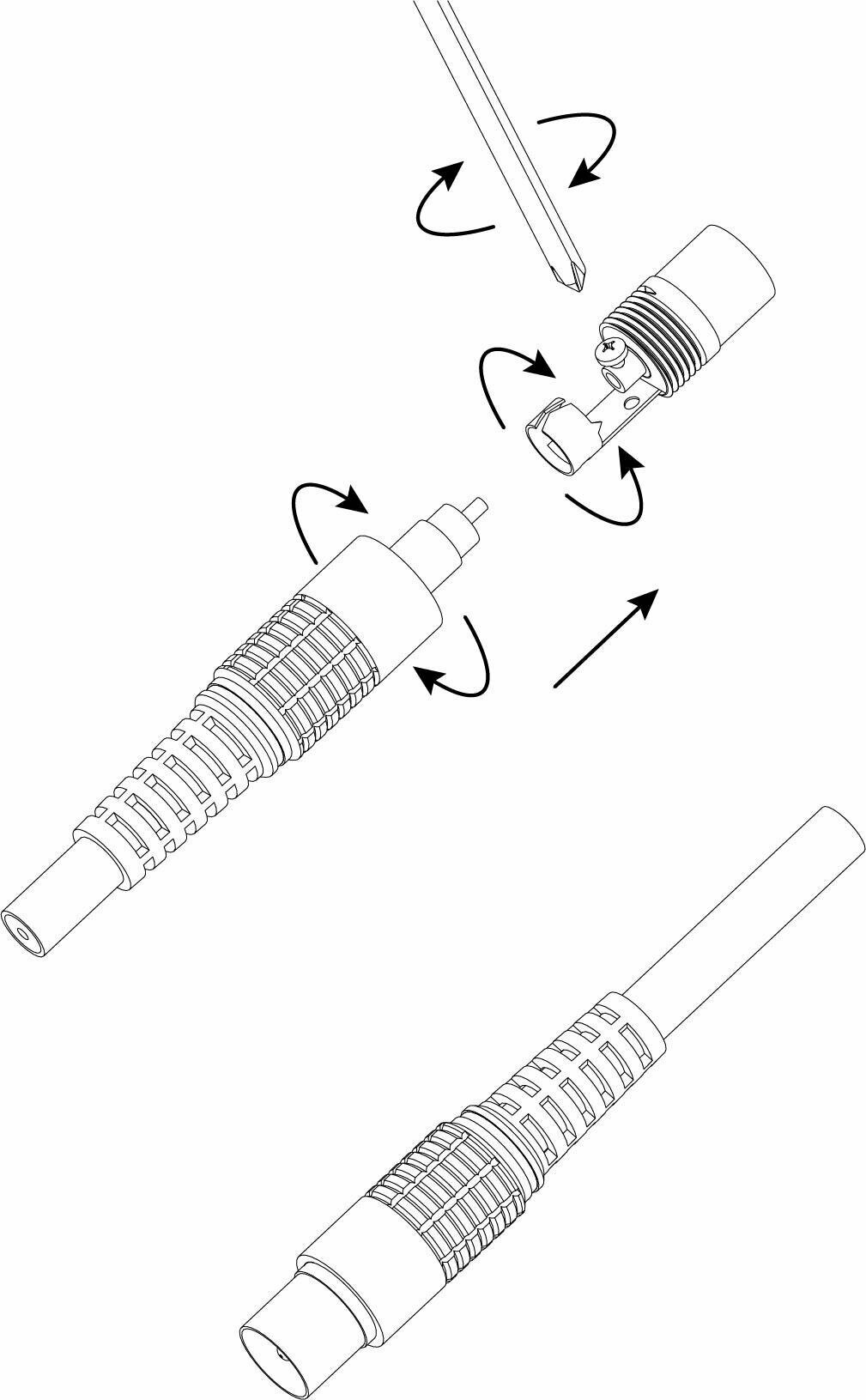 Разъем R-TV05-1 TV без пайки Эра Б0048307 — фото 1