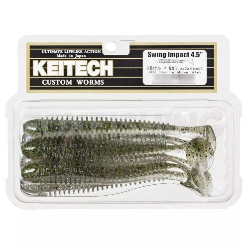 Силиконовая приманка Keitech Swing Impact 4.5 11,4см. вес: 9гр. 6шт. #416