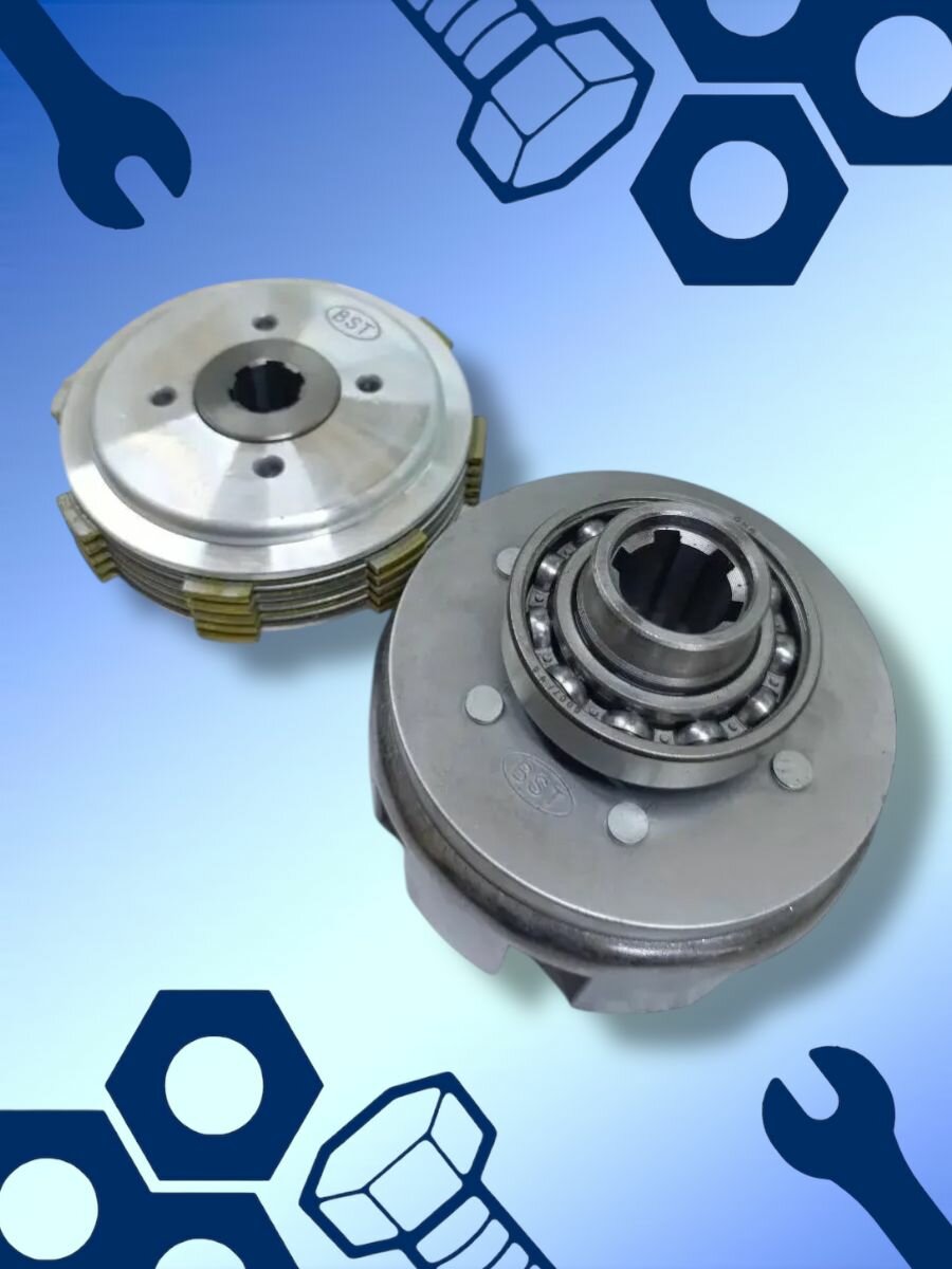 Сцепление в сборе 25 мм на редуктор 1100.