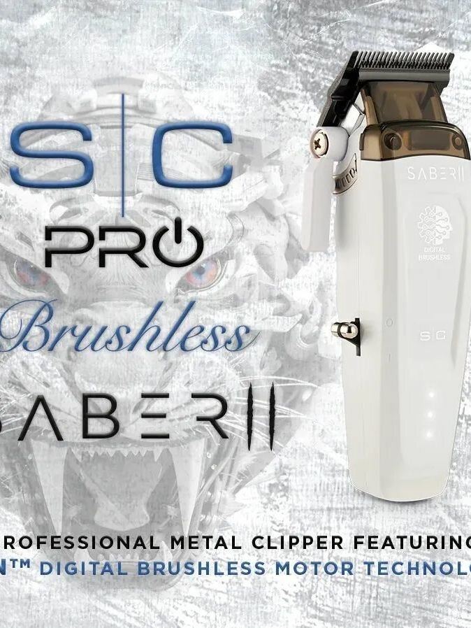 Машинка для стрижки StyleCraft Saber 2.0 белая