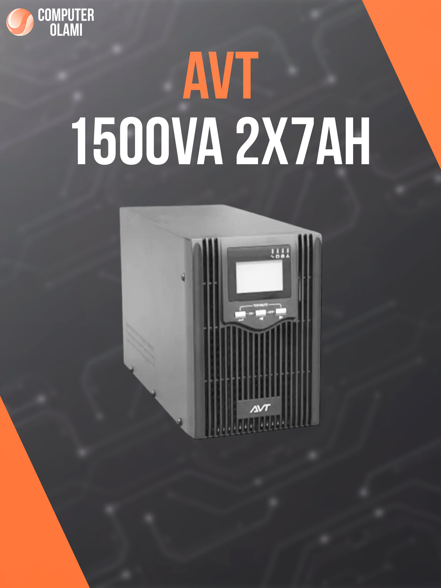 Источник бесперебойного питания UPS AVT 1500VA Line-Interactive Sinus 800Вт