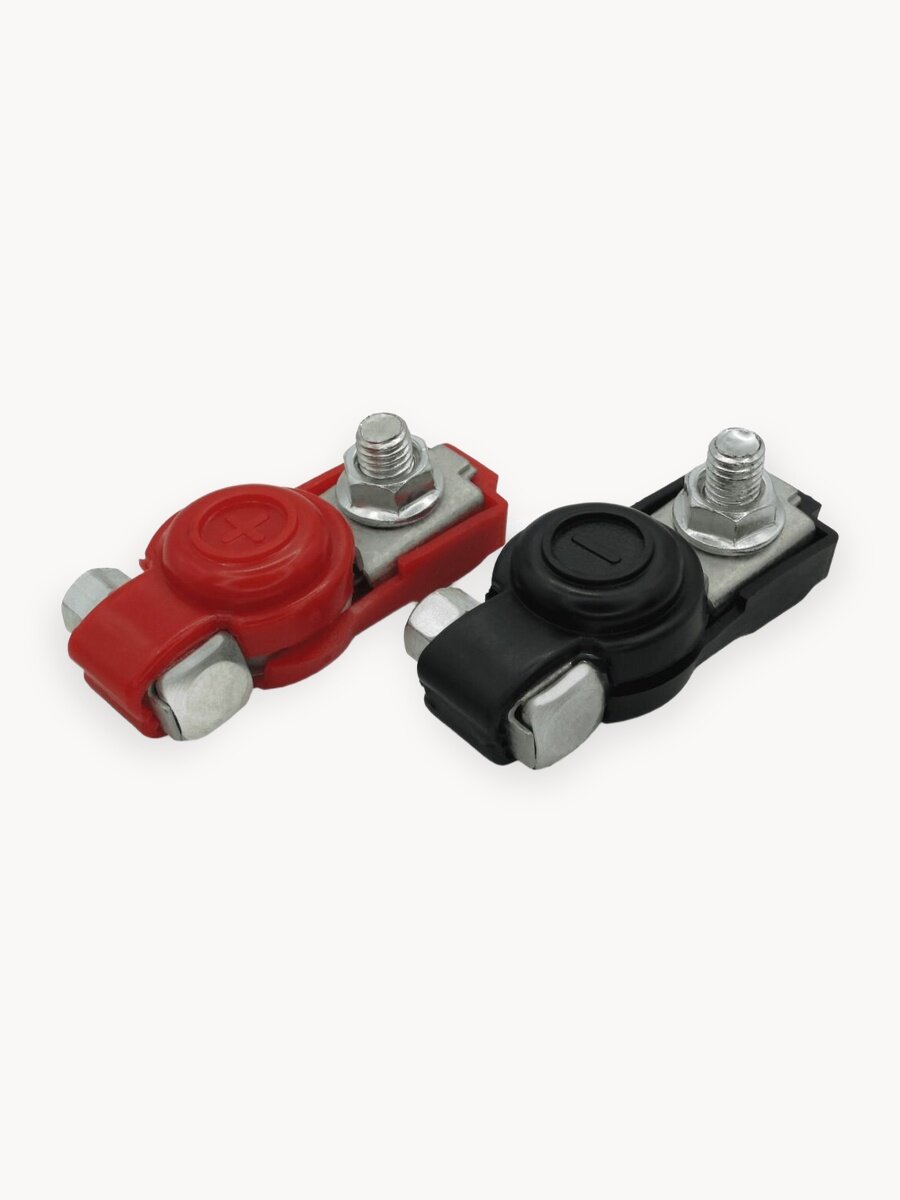 Клеммы для аккумулятора автомобиля латунь на "минус" и на "плюс" 2 шт.