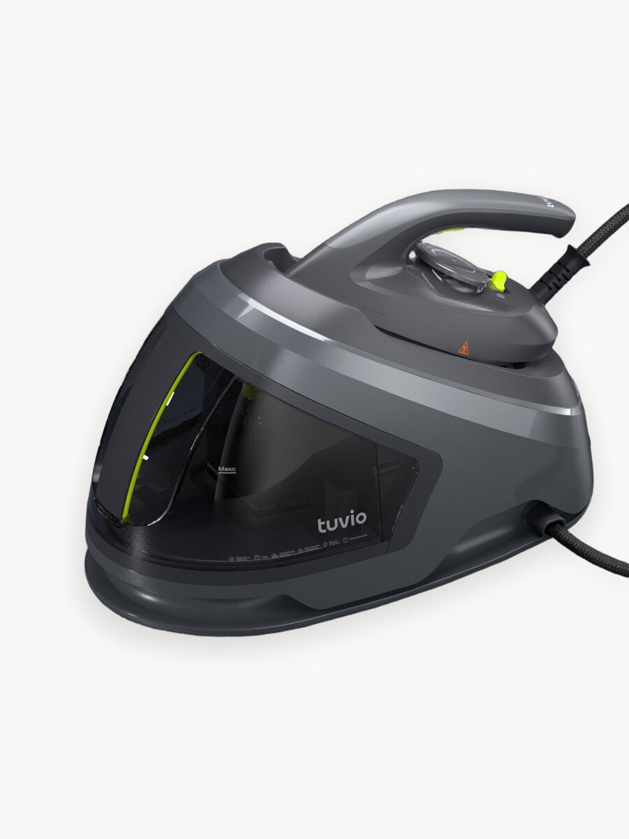 Парогенератор cо стальным бойлером, 7 Бар Tuvio TSS03B, серый