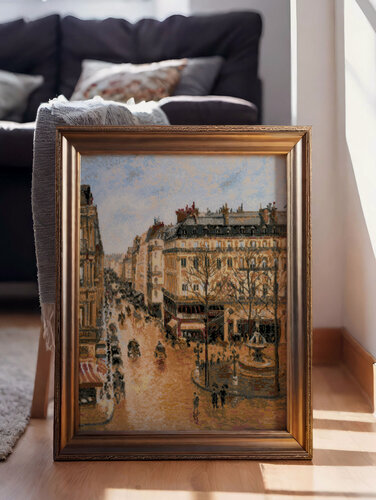 Изображение товара Набор для вышивания крестом Риолис, вышивка крестиком Улица Сент-Оноре по мотивам картины К. Писсарро, 40*50см, 1955