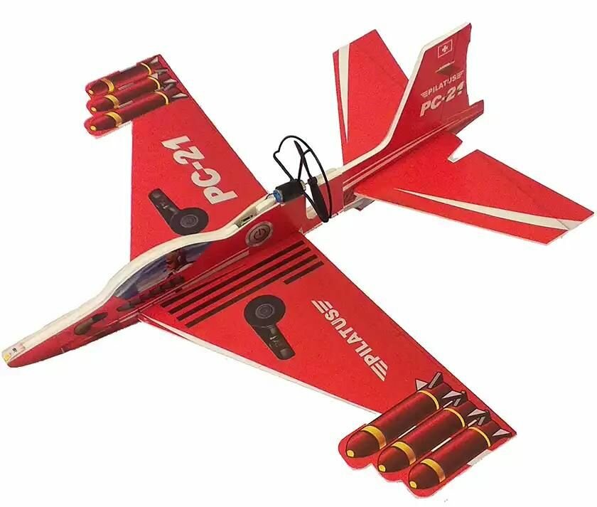 Самолет DC accessories на батарейках, пластмассовый, от 3 лет