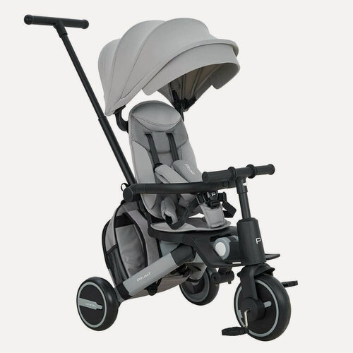Изображение товара Pituso Leve PRO Plus (с сумкой), детский трехколесный велосипед с 1,5 до 5 лет, цвет Grey 2026/серая рама