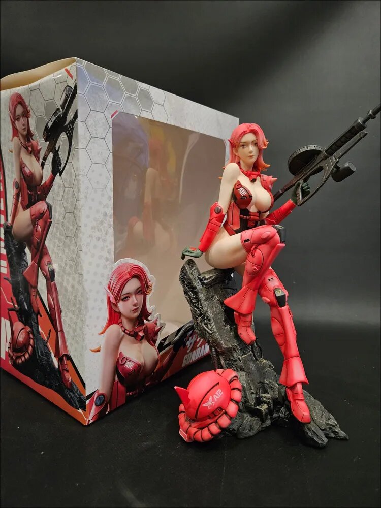 Фигурка Gundam от HOBBY4FUN Красная Аниме фигурка для коллекционеров высотой почти метр из пластика