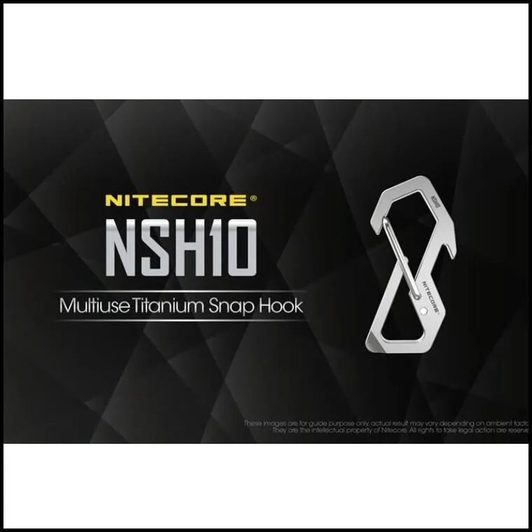 Многофункциональный карабин NITECORE NSH10 Climing из титанового сплава