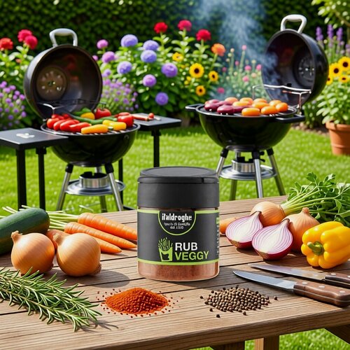 Изображение товара Приправа натирка овощная Italdroghe 120 грамм, банка с тремя дозаторами, Италия