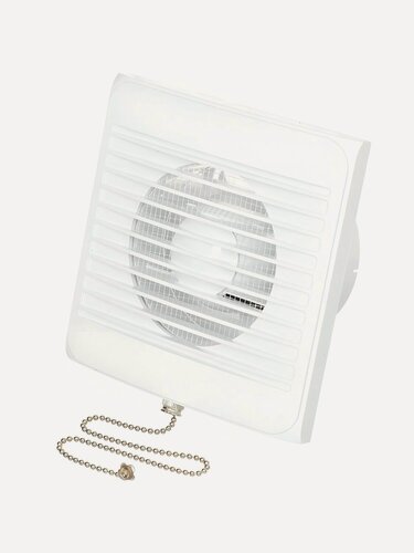 Изображение товара Вентилятор вытяжной настенный Event 100 мм, 13 Вт, 130 м³/ч, с выключателем, белый, для ванной и кухни, артикул 100СВ