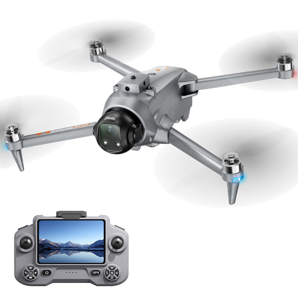 Квадрокоптер AE20MAX с бесщеточными двигателями 4K GPS , 1АКБ, обход препятствий, сброс груза, пульт с экраном