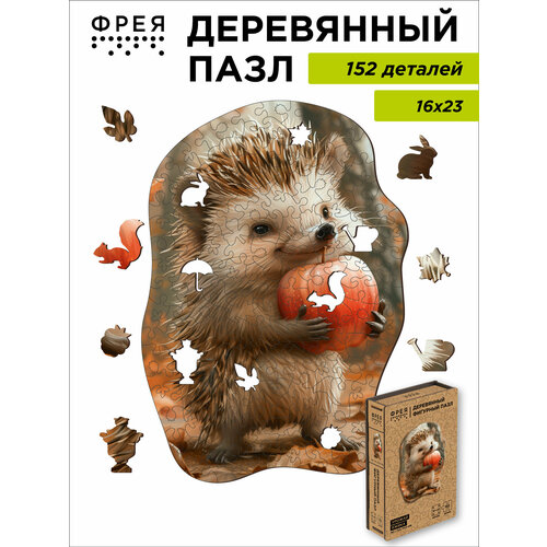 фото Пазл фигурный деревянный фрея pzlf-018 урожай ежика 152 элемента