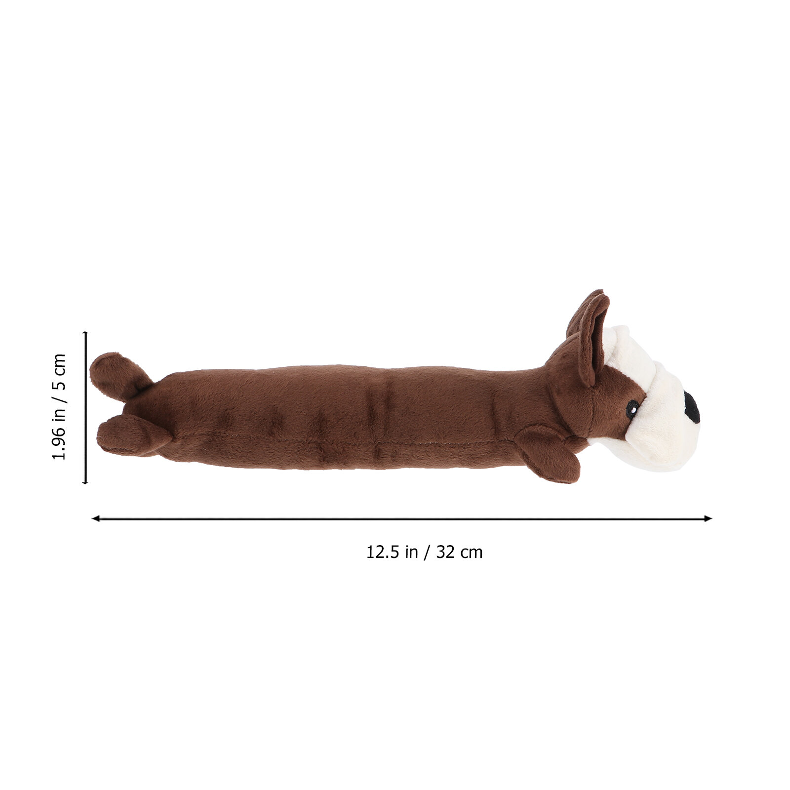 Интерактивная Игрушка Для Собак С Звуком И Грызунком Размер 12 5X32 5Cm Цвет Coffee