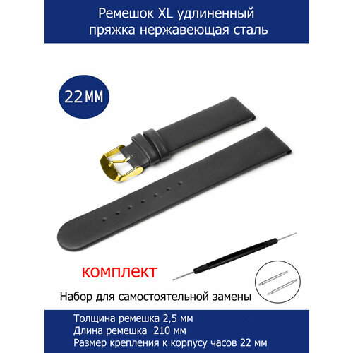 фото Ремешок axiver, фактура матовая, гладкая, черный