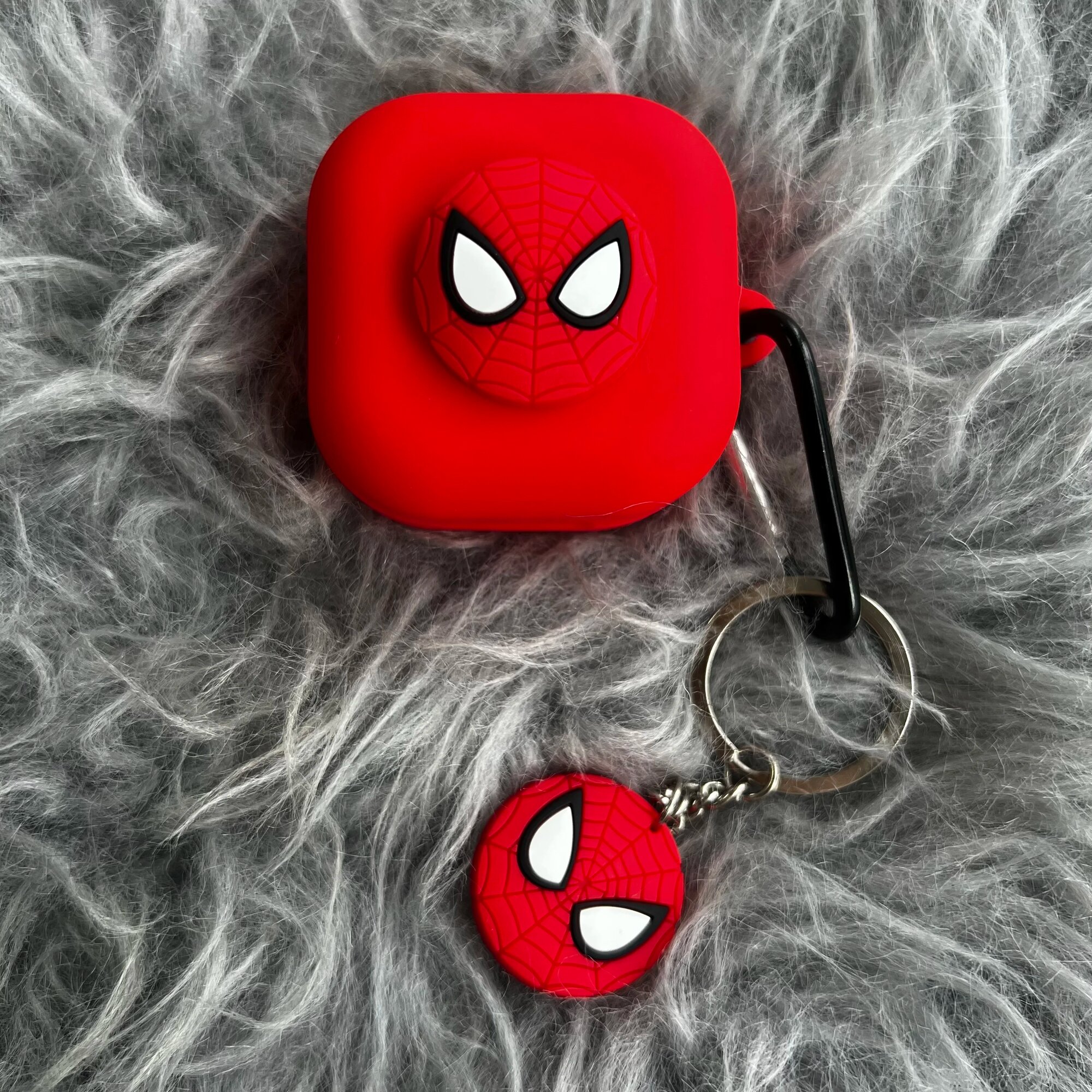 Красный силиконовый чехол для Galaxy Buds4/4pro Spider-Man