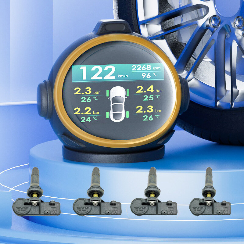 Головной дисплей Iron Head II OBD спидометр встроенный мониторинг давления в шинах без навигации температура воды