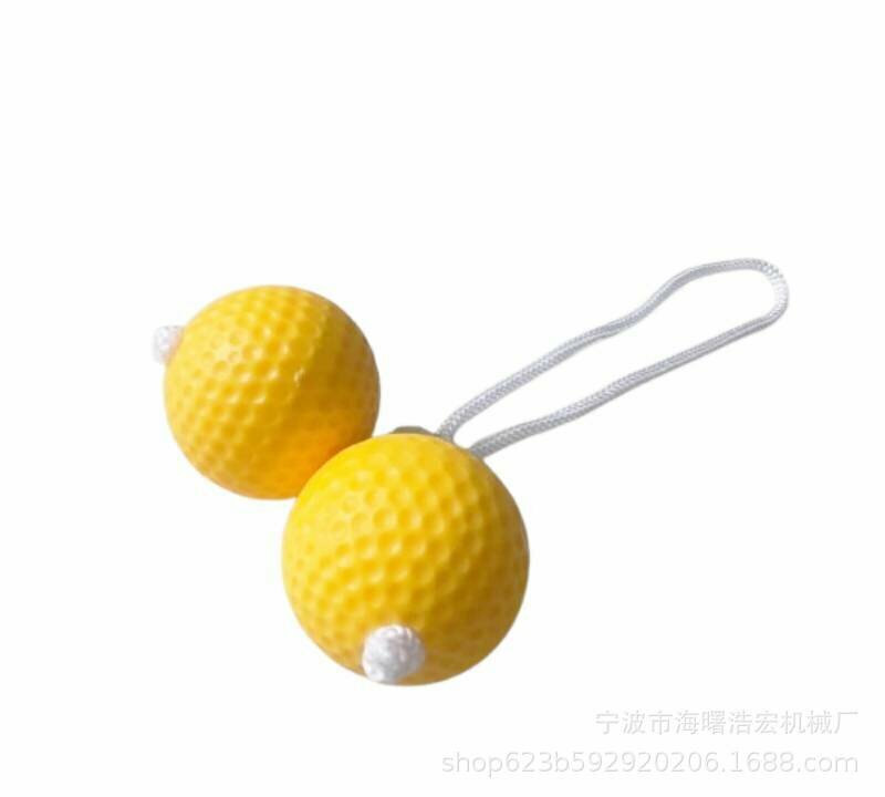Желтый набор для наружной игры в трапециевидные шары и гольф, 8 предметов для садовых видов спорта, нескользящая