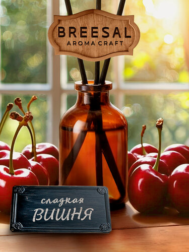 Изображение товара Breesal Ароматический диффузор для дома с палочками Aroma Craft Сладкая вишня 28 мл
