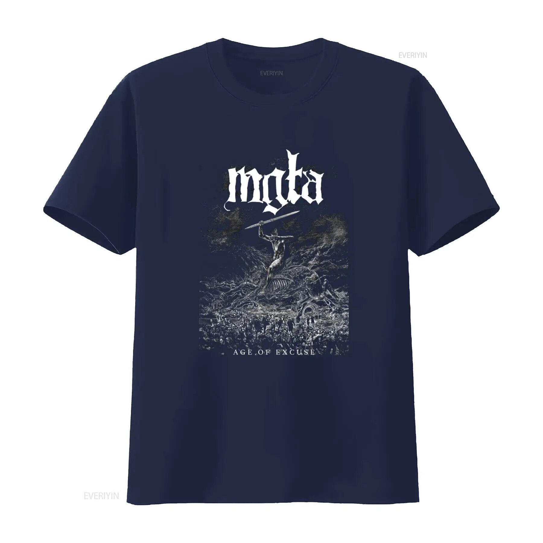 Футболка Mgla Age Of Excuse темно-синяя, M
