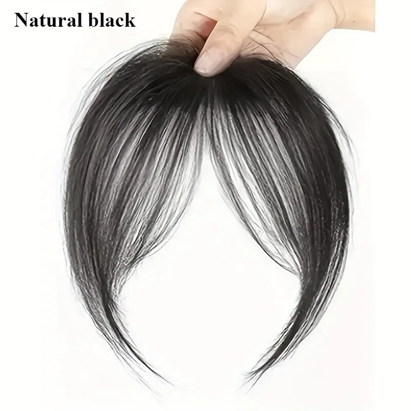Синтетическая челка Angular Air-Curled Bangs Natural black